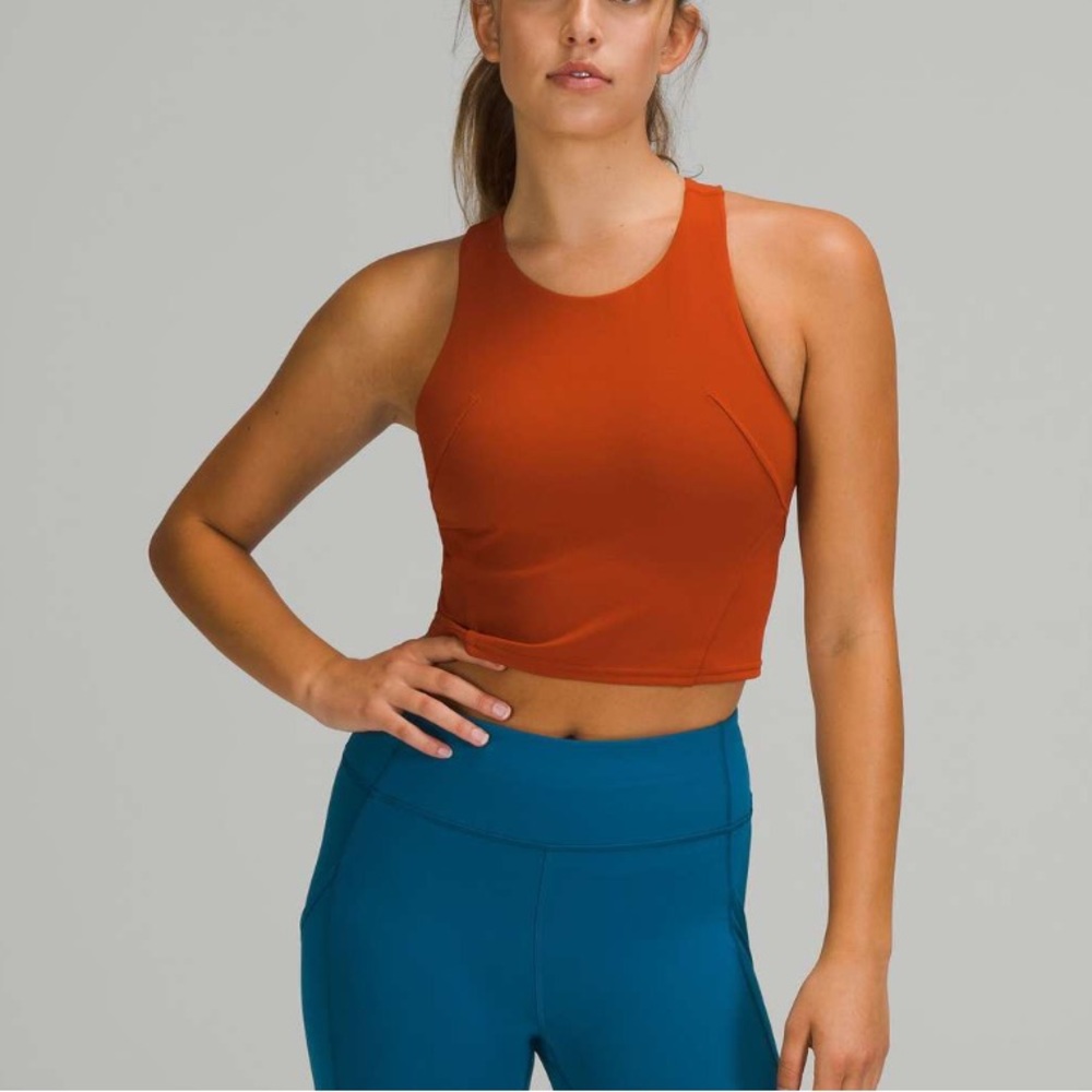 LULULEMON Invigorate Training Tank Top Aztec Brick Size 8